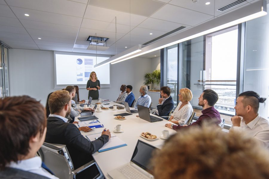 leadership development training in a board room